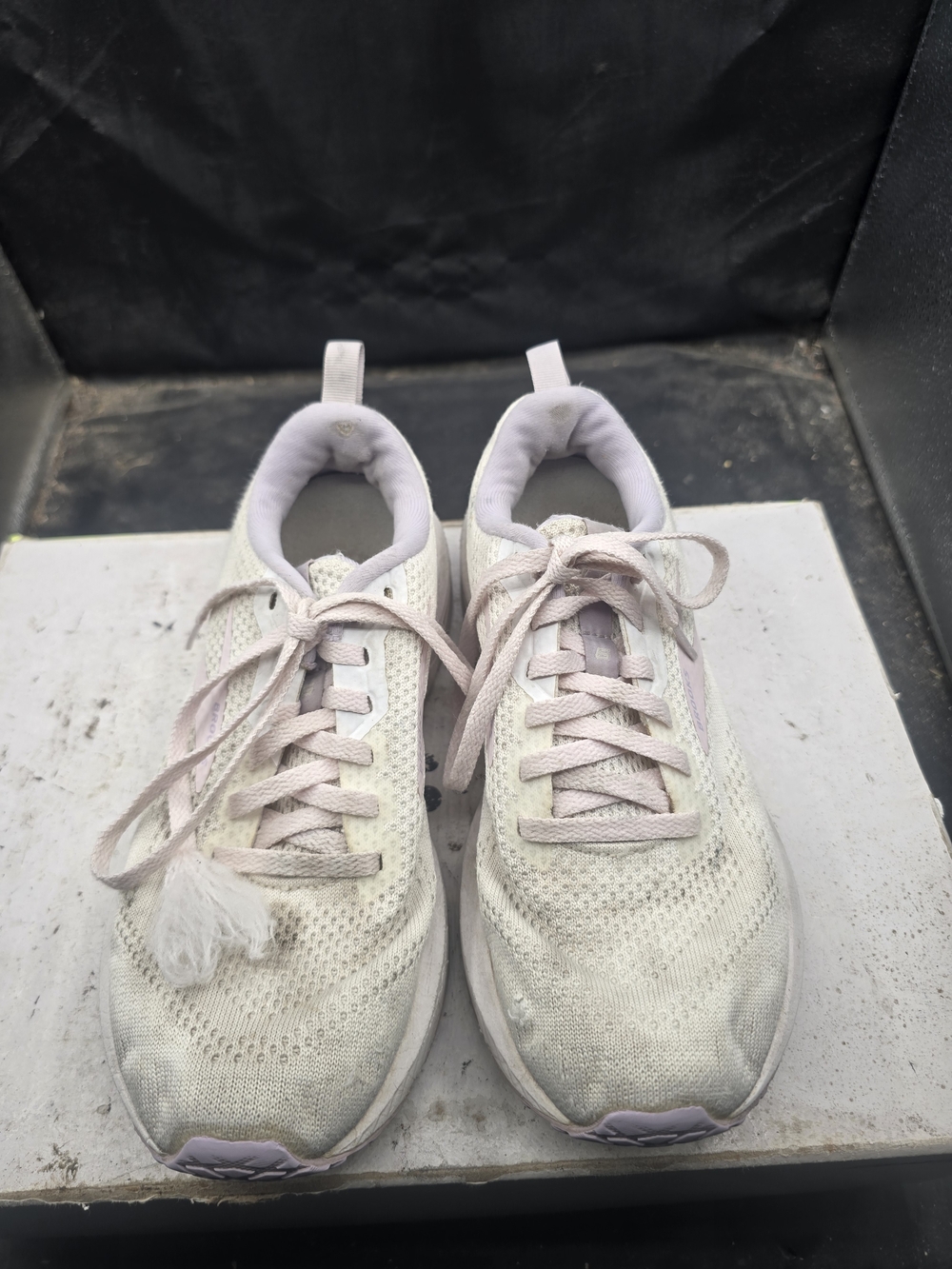 Brooks Women's Light Pink and White Athletic Sneakers